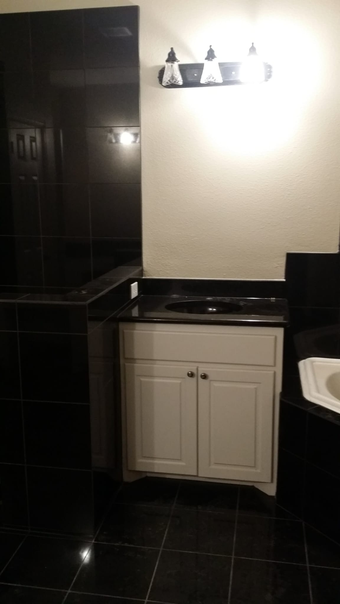 Vanity and tile