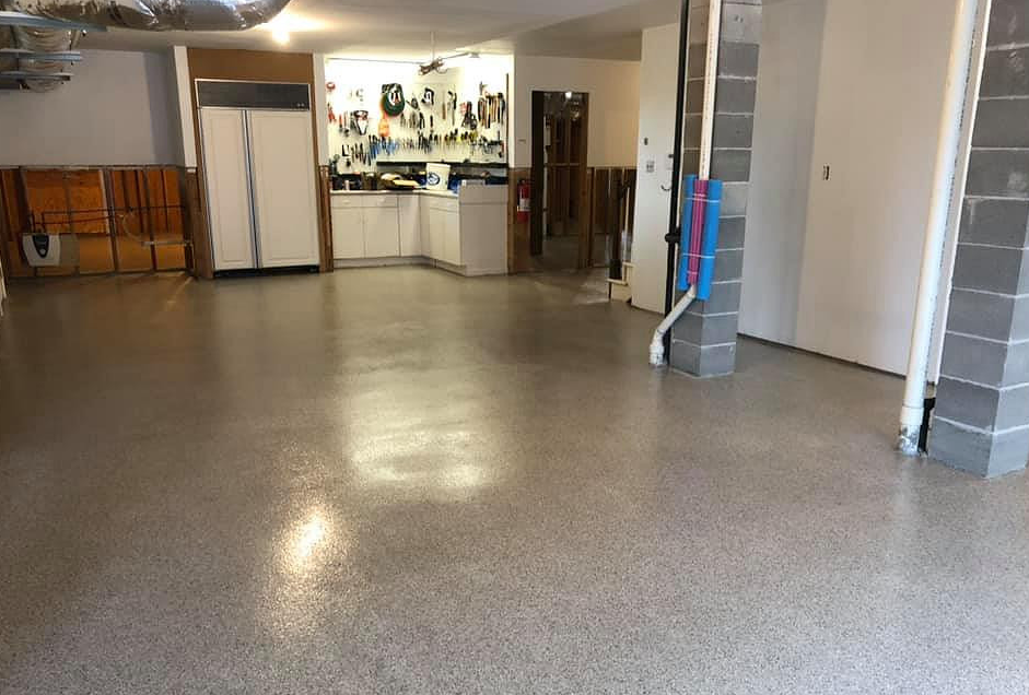 Workshop flake floor