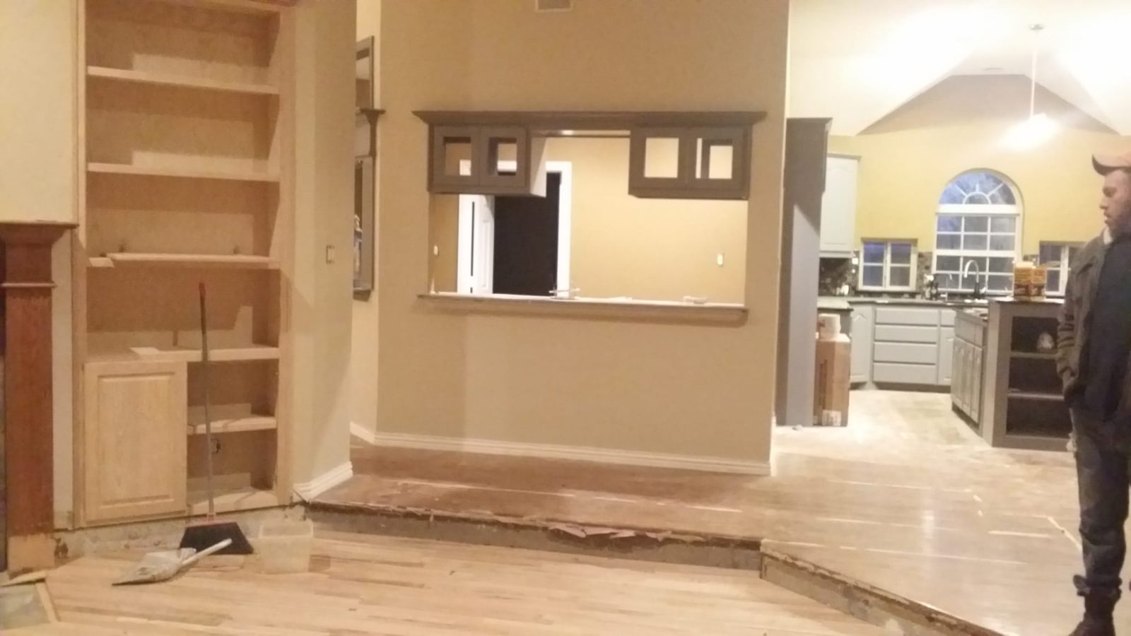 Living room opening to the kitchen — 120 Buckingham Ln